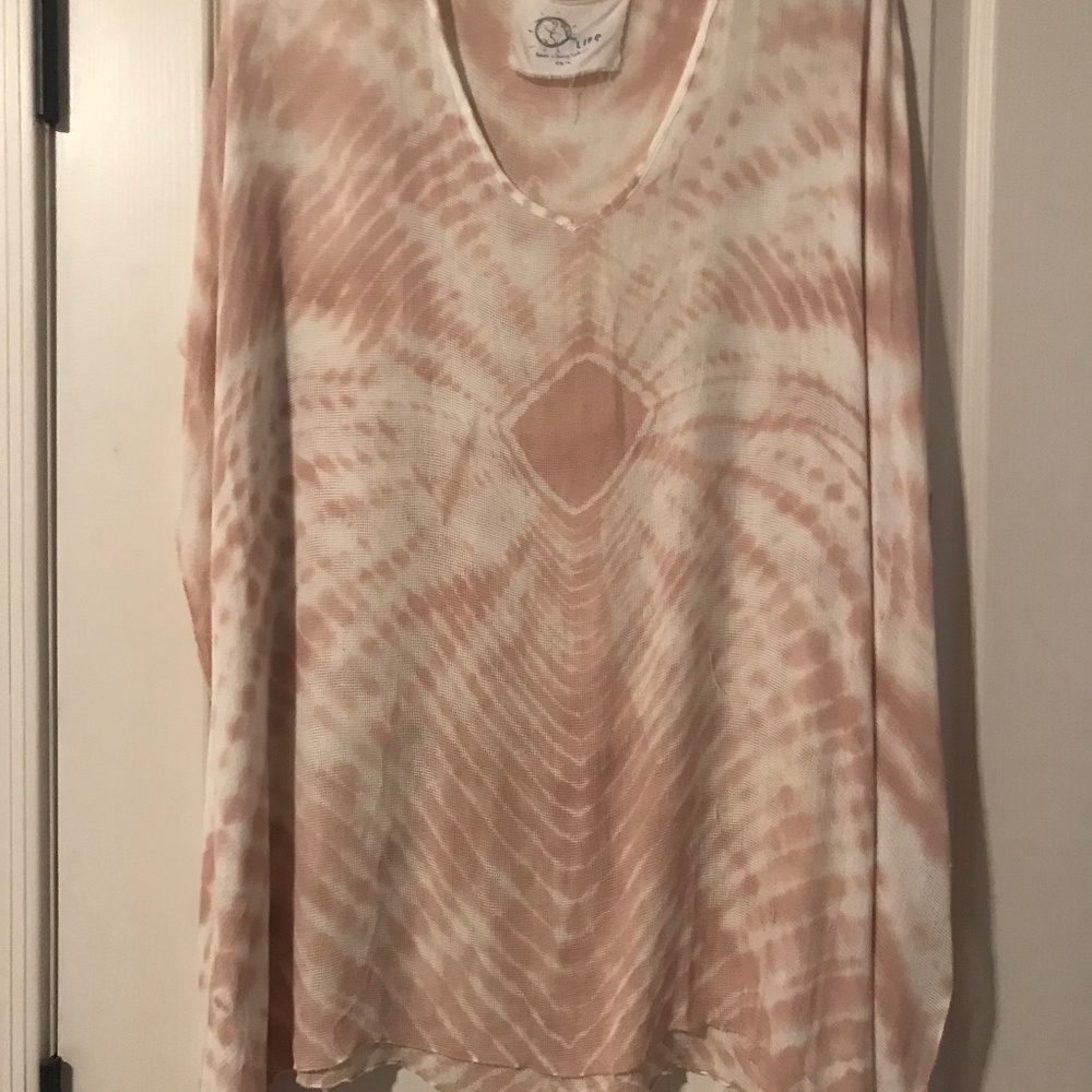 Blue Life Beach Tie Dye cover up
